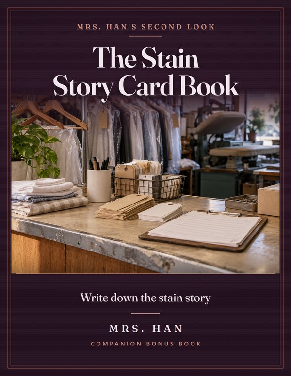 The Stain Story Card Book bonus book cover